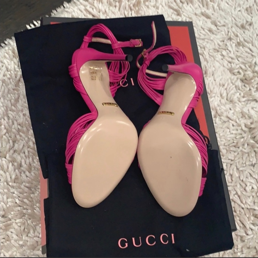 Gucci Hot Pink Sandals - Picture 3 of 4